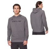 TRUE TERRY GRAPHIC HOODIE CHARCOAL HEATHER PÁNSKA MIKINA