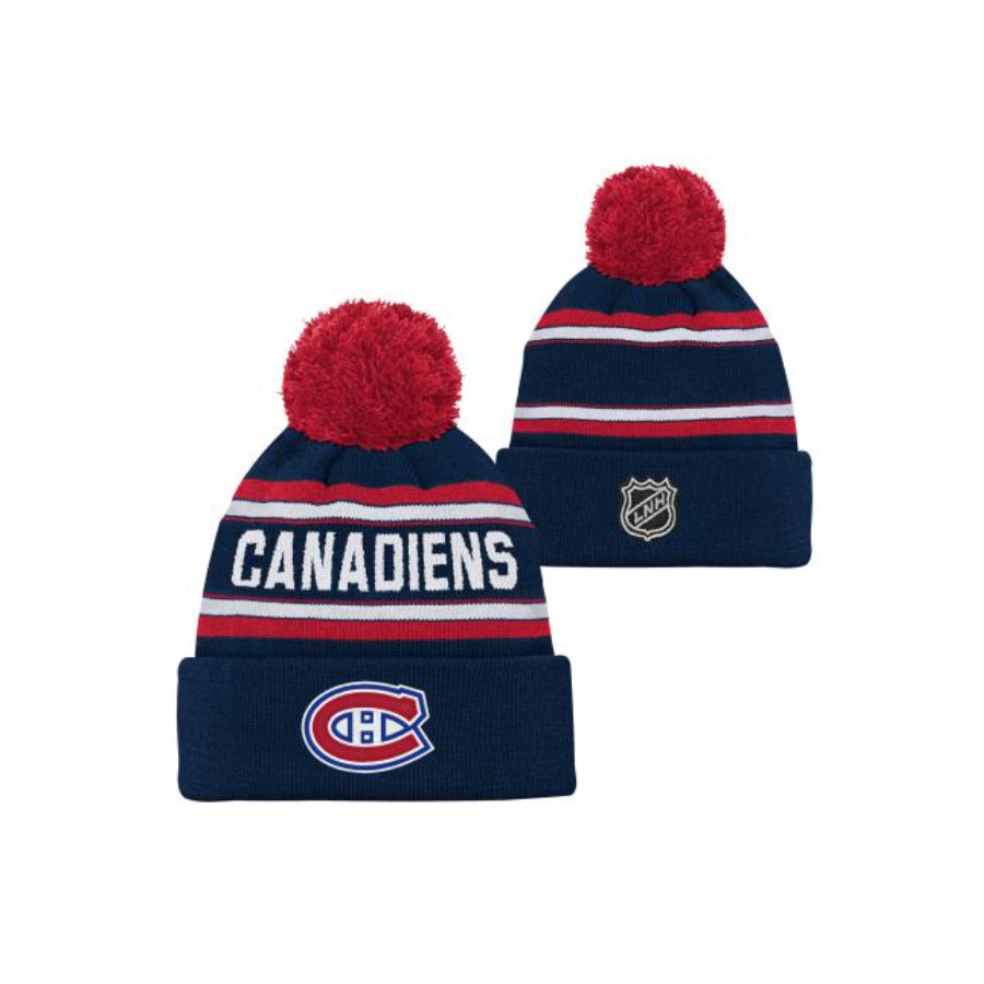 NHL JACQUARD - CUFFED KNIT WITH POM MONTREAL CANADIENS DETSKÁ ZIMNÁ ČIAPKA