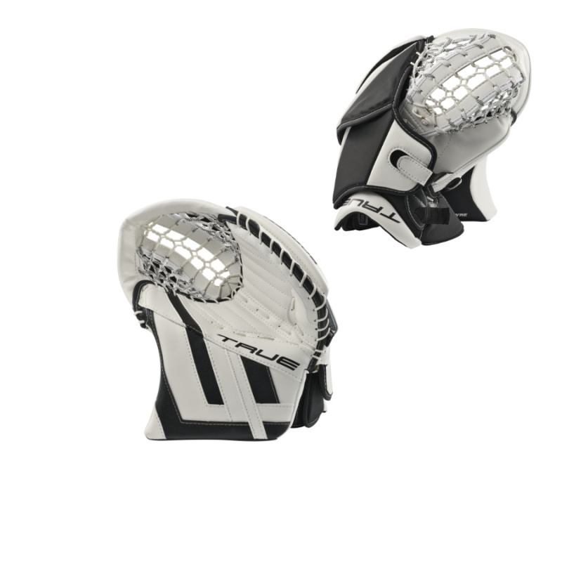 BRANKÁRSKA LAPAČKA TRUE HZRDUS 9X4 WHITE/BLACK SENIOR