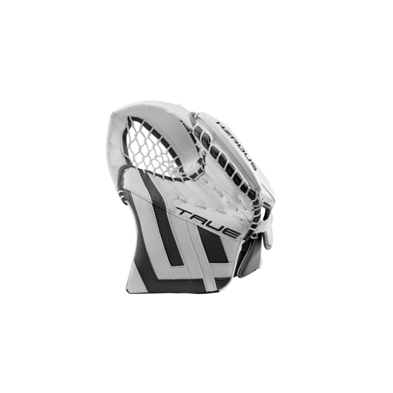 BRANKÁRSKA LAPAČKA TRUE HZRDUS 7X4 WHITE/BLACK SENIOR