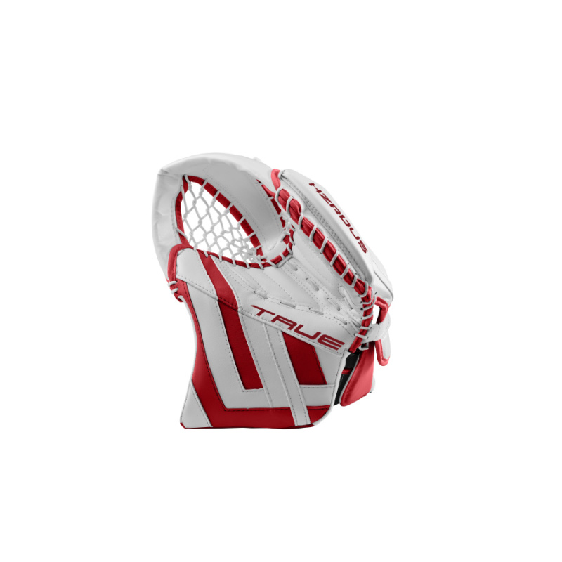 BRANKÁRSKA LAPAČKA TRUE HZRDUS 7X4 WHITE/RED INTERMEDIATE