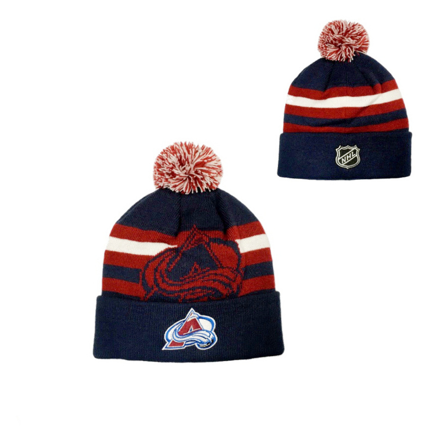 NHL HERITAGE CUFF POM COLORADO AVALANCHE DETSKÁ ZIMNÁ ČIAPKA