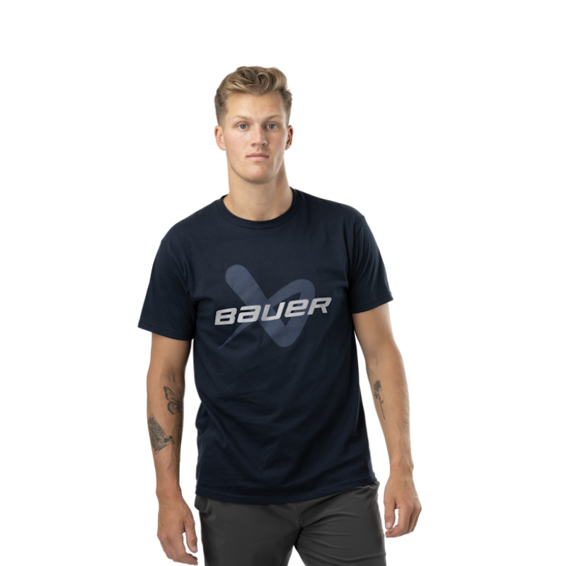 PÁNSKE TRIČKO BAUER CORE LOCKUP TEE NAVY 