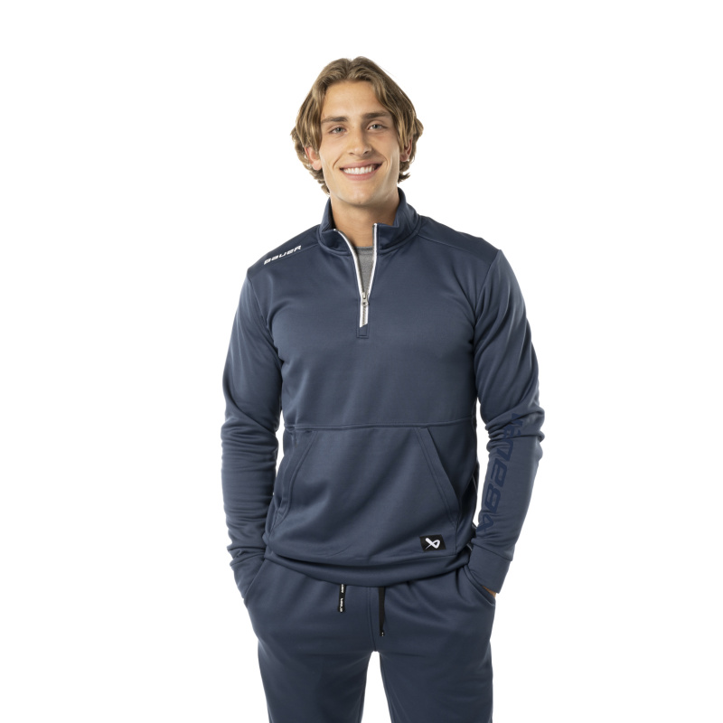 PÁNSKA MIKINA BAUER TEAM FL. 1/2 ZIP NAVY 