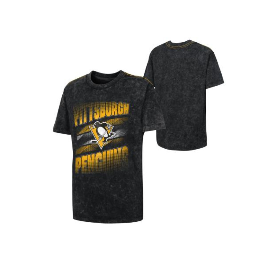 NHL FRESH MINDSET CREW NK MINERAL TEE PITTSBURGH PENGUINS DETSKÉ TRIČKO