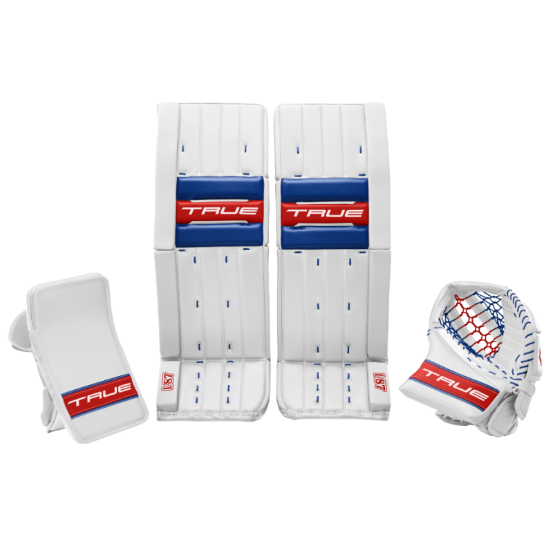 BETÓNY, VYRÁŽAČKA A LAPAČKA TRUE CATALYST L87 WHITE/ROYAL/RED INT