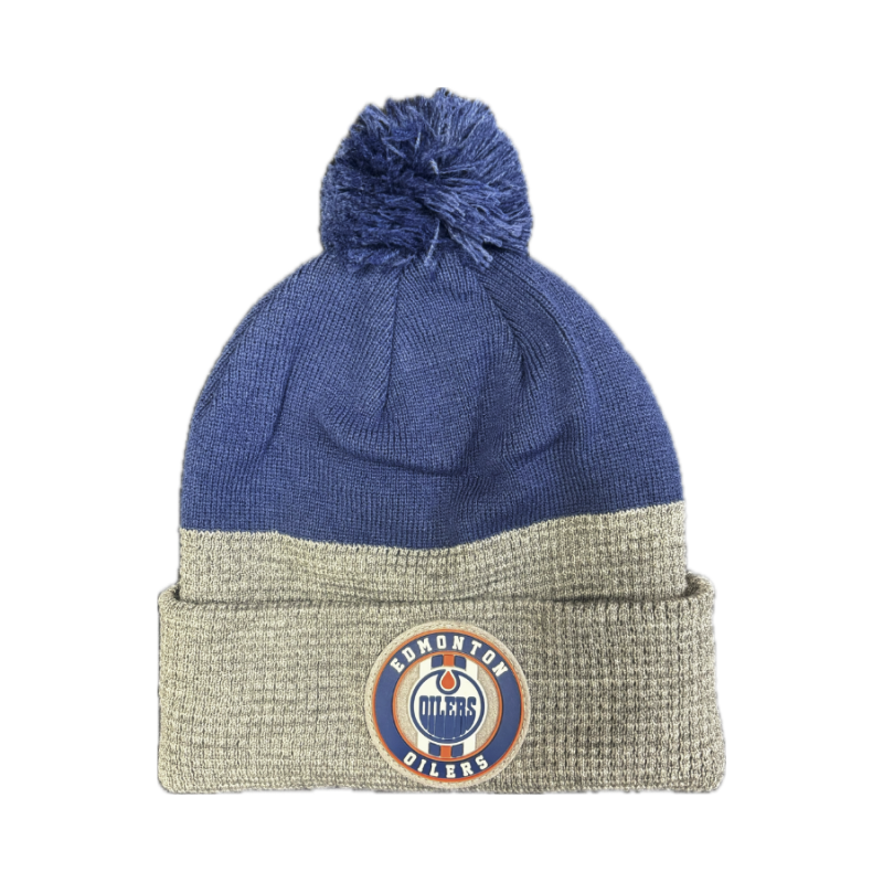 NHL DRAFT CUFFED BEANIE WITH POM EDMONTON OILERS DETSKÁ ZIMNÁ ČIAPKA