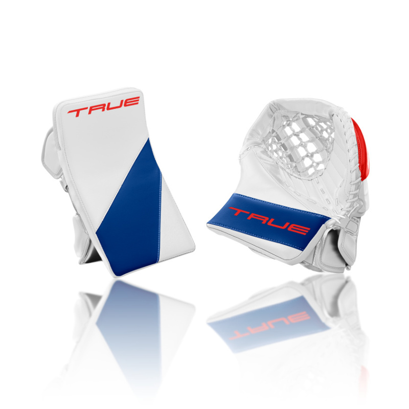 TRUE HZRDUS L95 WHITE/ROYAL/RED SENIOR BRANKÁRSKA VYRÁŽAČKA A LAPAČKA