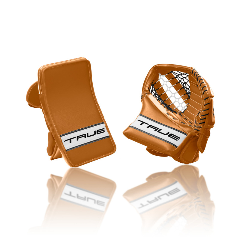 TRUE CATALYST L87 CAMEL/BLCK/WHITE SENIOR BRANKÁRSKA VYRÁŽAČKA A LAPAČKA