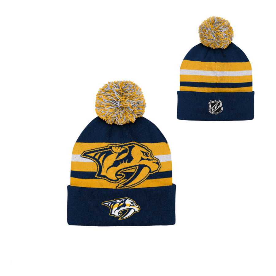 NHL HERITAGE CUFF POM NASHVILLE PREDATORS DETSKÁ ZIMNÁ ČIAPKA