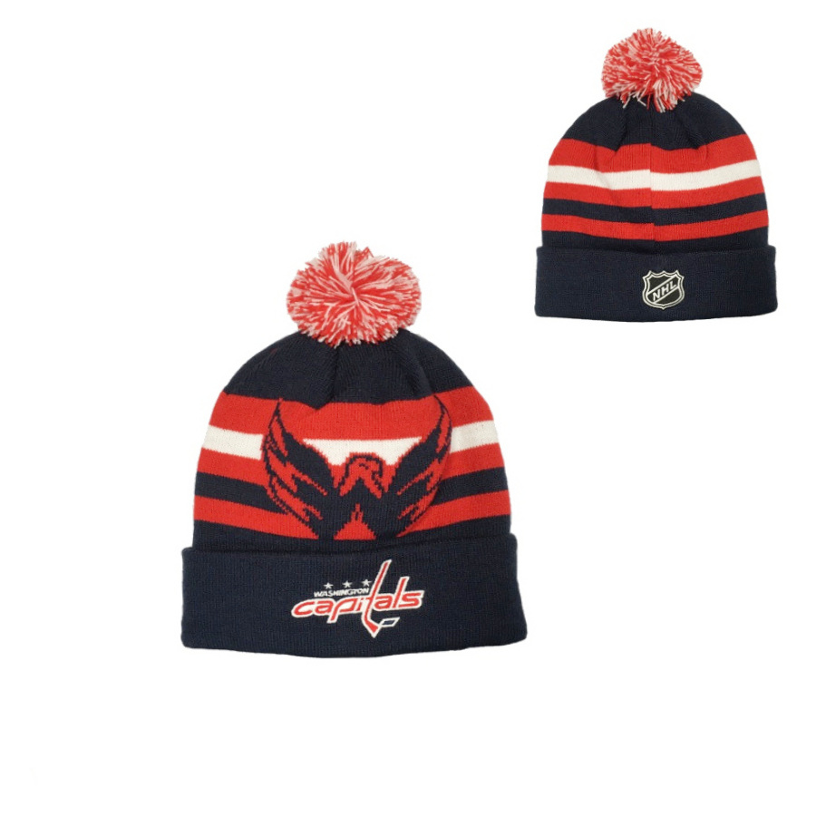 NHL HERITAGE CUFF POM WASHINGTON CAPITALS DETSKÁ ZIMNÁ ČIAPKA