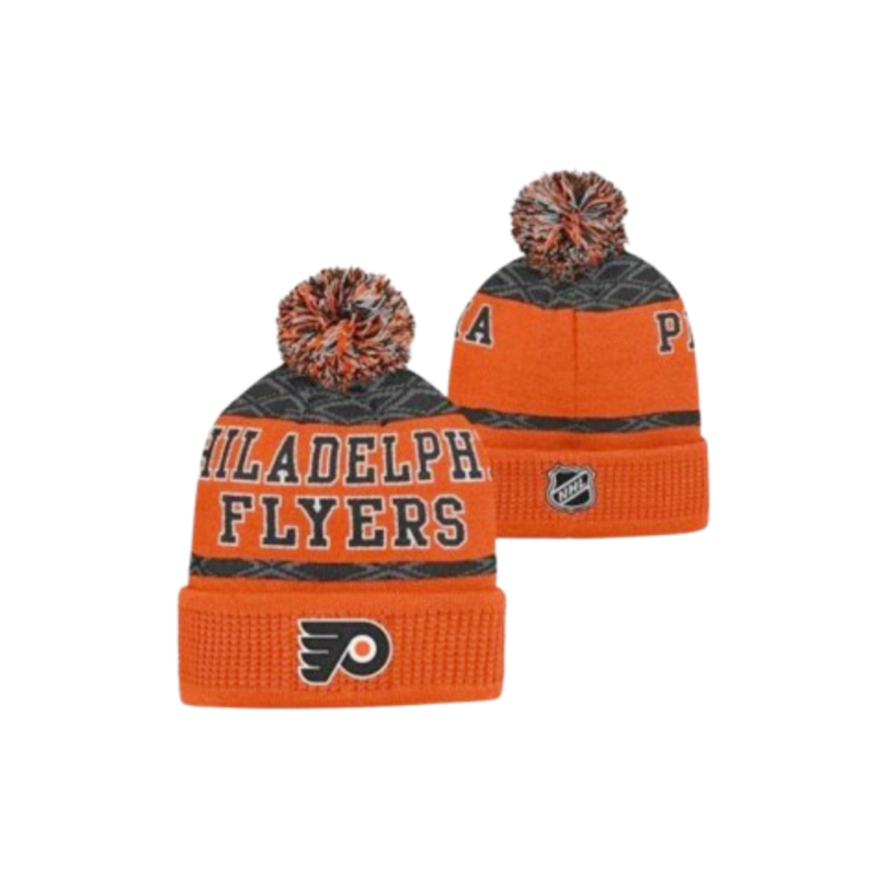 DETSKÁ ZIMNÁ ČIAPKA NHL PHILADELPHIA FLYERS PUCK PATTERN CUFFED CALL 
