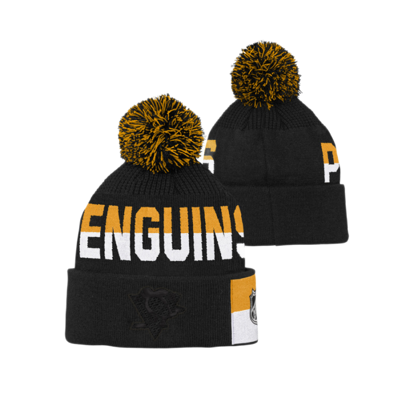 DETSKÁ ZIMNÁ ČIAPKA NHL PITTSBURGH PENGUINS FACE-OFF JACQUARD KNIT 