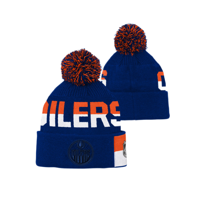 DETSKÁ ZIMNÁ ČIAPKA NHL EDMONTON OILERS FACE-OFF JACQUARD KNIT 