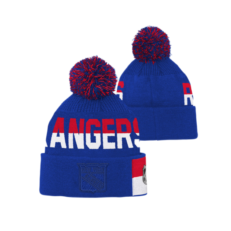 DETSKÁ ZIMNÁ ČIAPKA NHL NEW YORK RANGERS FACE-OFF JACQUARD KNIT 