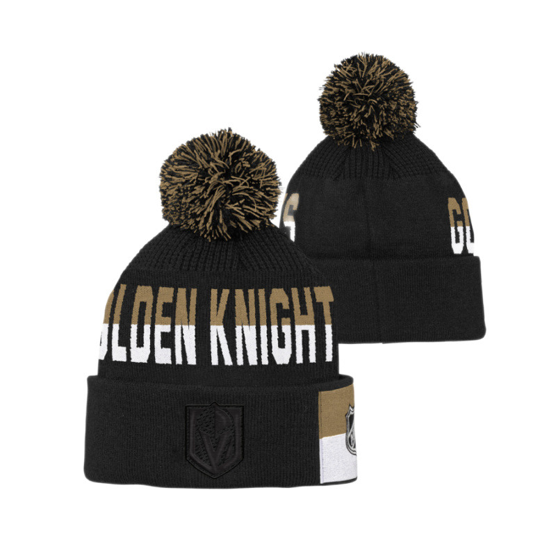 DETSKÁ ZIMNÁ ČIAPKA NHL LAS VEGAS GOLDEN KNIGHTS FACE-OFF JACQUARD KNIT 
