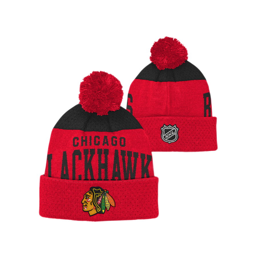 DETSKÁ ZIMNÁ ČIAPKA NHL CHICAGO BLACKHAWKS STETCHARK KNIT 