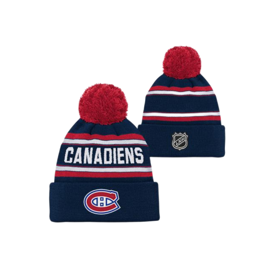 DETSKÁ ZIMNÁ ČIAPKA NHL MONTREAL CANADIENS JACQUARD - CUFFED KNIT WITH POM 
