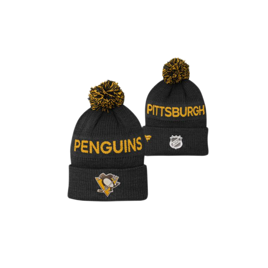 DETSKÁ ZIMNÁ ČIAPKA NHL PITTSBURGH PENGUINS CUFED KNIT WITH POM 