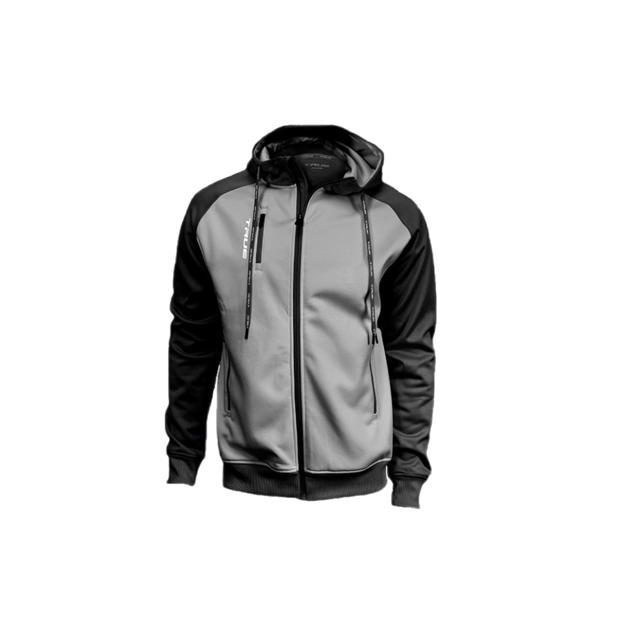 PÁNSKA MIKINA TRUE FULL ZIP FLEECE GRAPHIC HOODIE BLACK 