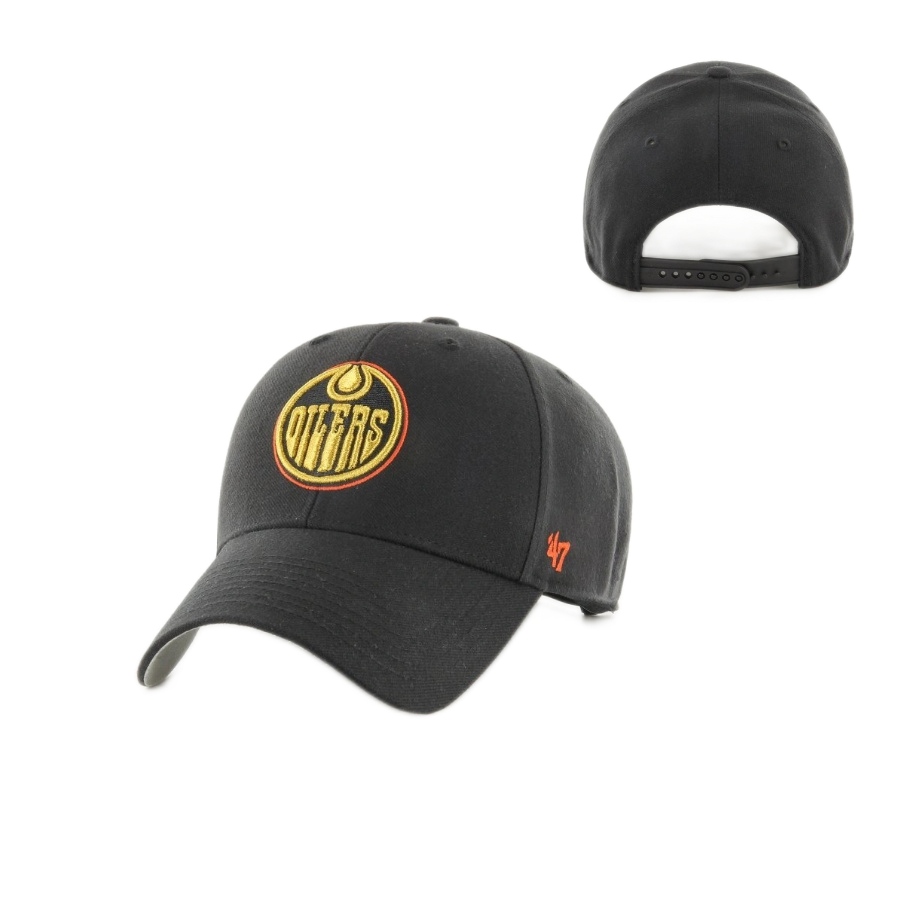 ŠILTOVKA NHL EDMONTON OILERS BK 47 BRAND METALLIC SNAP 