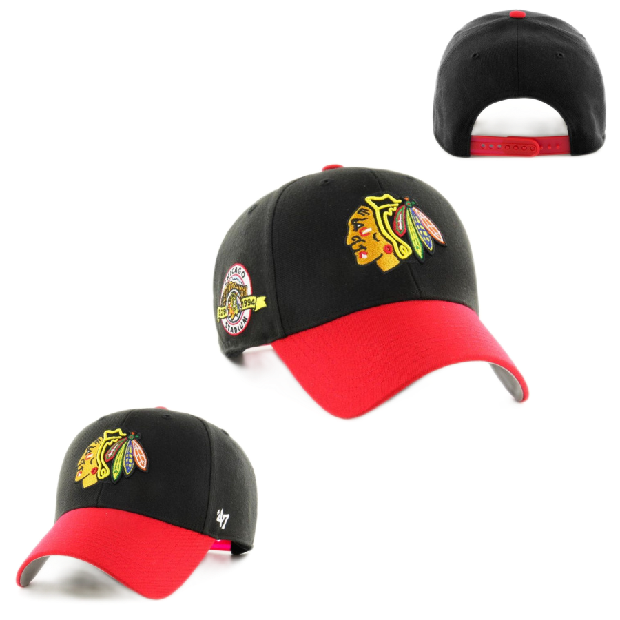 ŠILTOVKA NHL CHICAGO BLACKHAWKS BK94 47 BRAND MVP SNAPBACK TT  