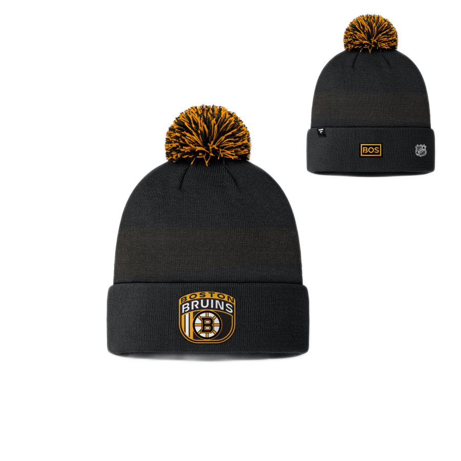DETSKÁ ZIMNÁ ČIAPKA NHL BOSTON BRUINS DRAFT BEANIE CUFF WITH POM 