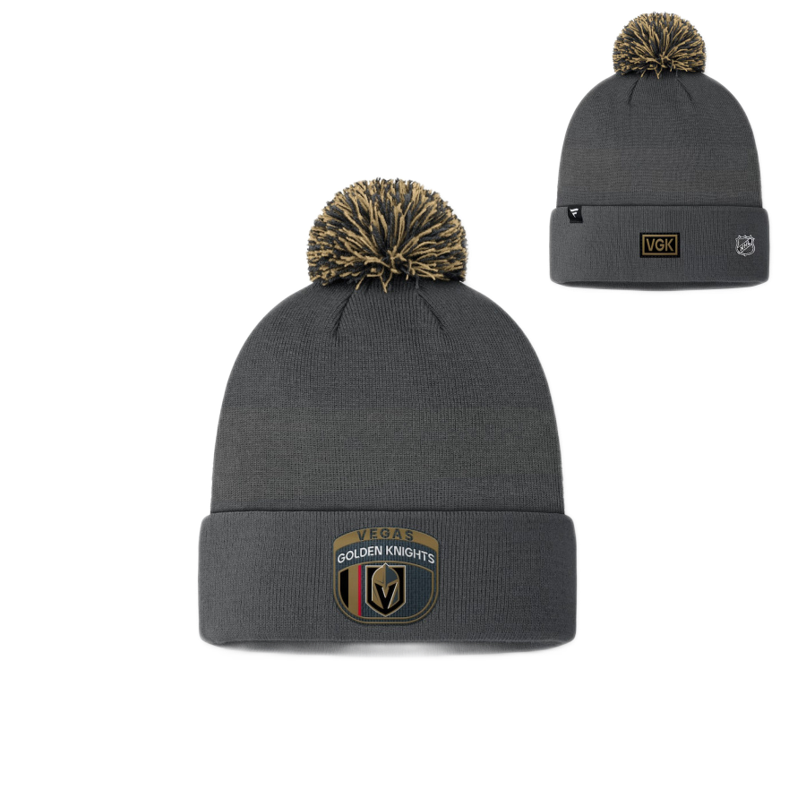 DETSKÁ ZIMNÁ ČIAPKA NHL LAS VEGAS GOLDEN KNIGHTS DRAFT BEANIE CUFF WITH POM 