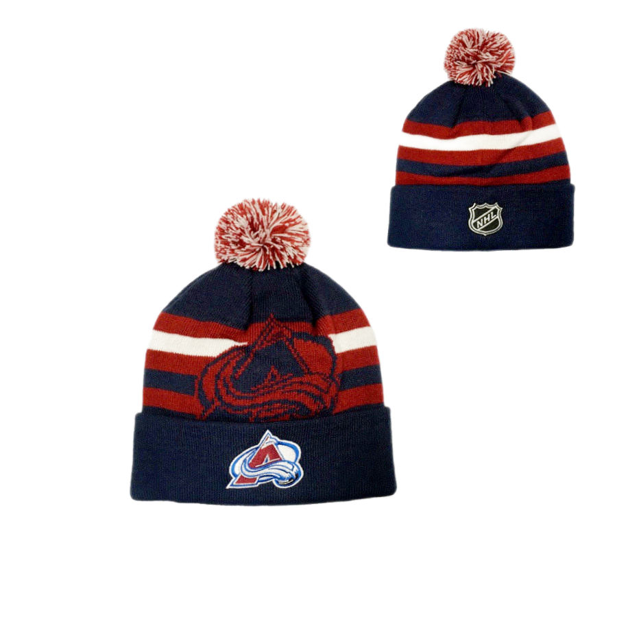 DETSKÁ ZIMNÁ ČIAPKA NHL COLORADO AVALANCHE HERITAGE CUFF POM 