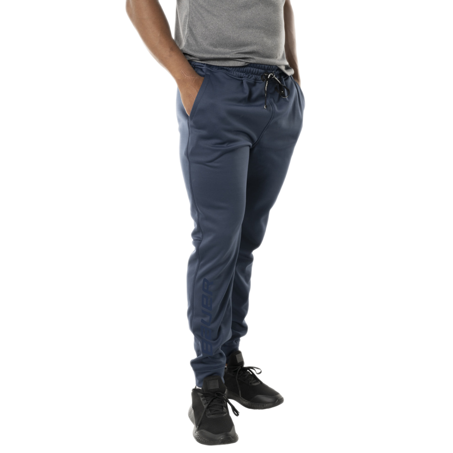 PÁNSKE TEPLÁKOVÉ NOHAVICE BAUER TEAM FLEECE JOGGER NAVY 
