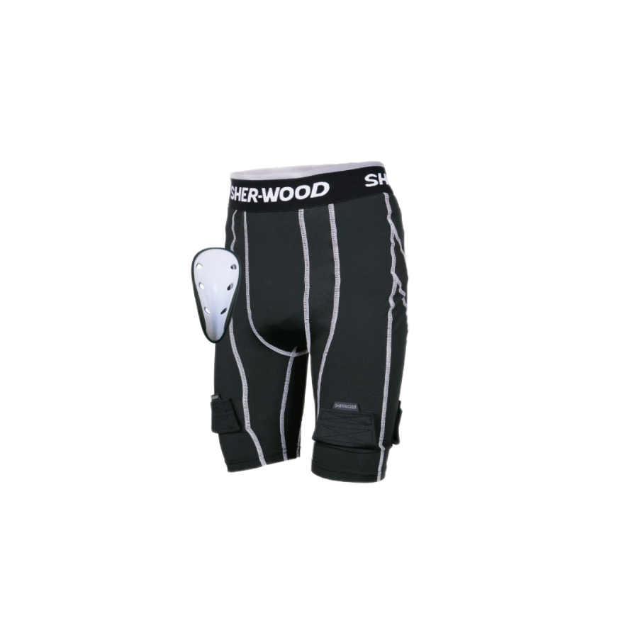 RIBANO HOKEJOVÉ SUSPENZOROVÉ KRÁTKE NOHAVICE SHERWOOD COMPRESSION JOCK SHORT YTH, JR