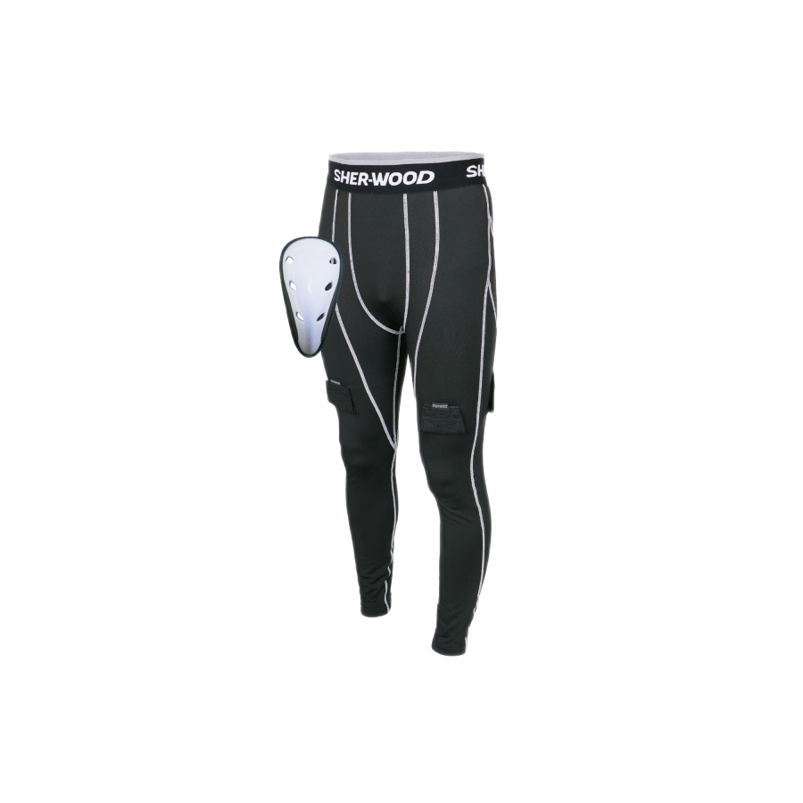 RIBANO HOKEJOVÉ SUSPENZOROVÉ NOHAVICE SHERWOOD COMPRESSION JOCK PANT SR