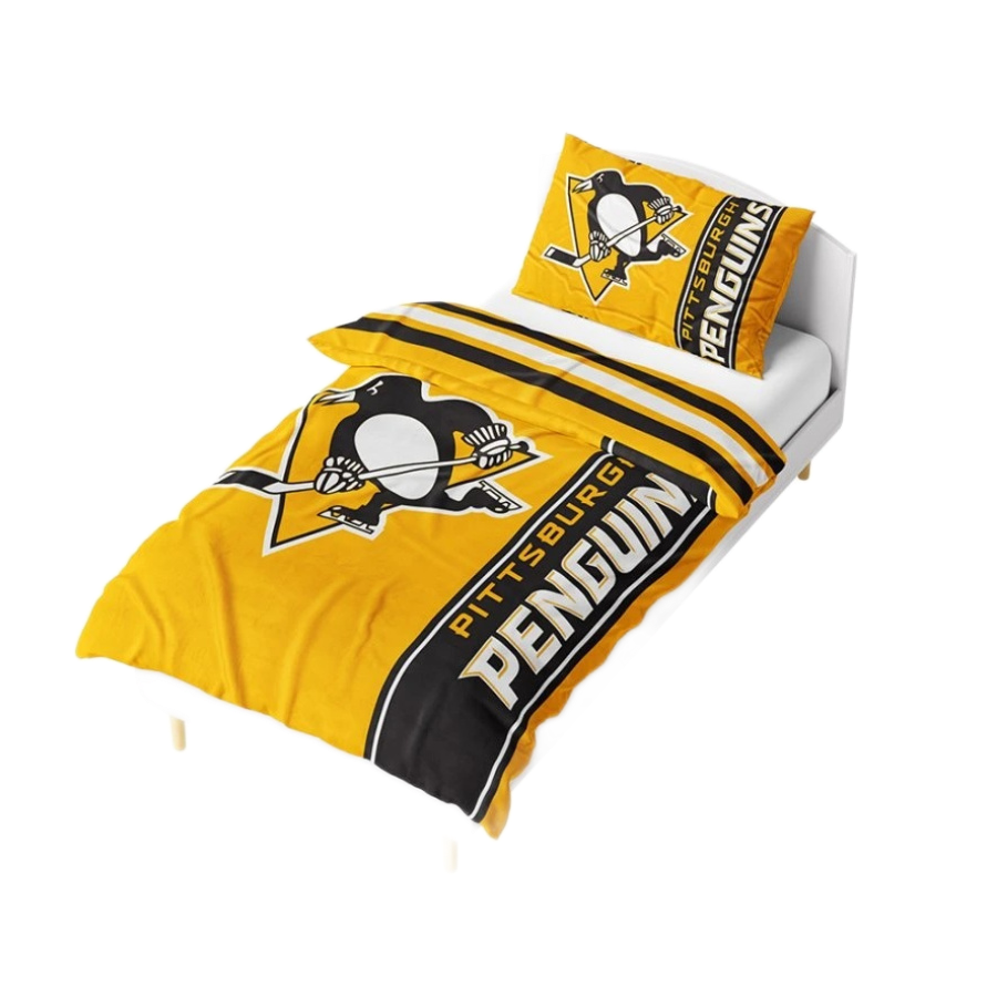 POSTEĽNÉ OBLIEČKY NHL PITTSBURGH PENGUINS BELT MIKROPLYŠOVÉ 