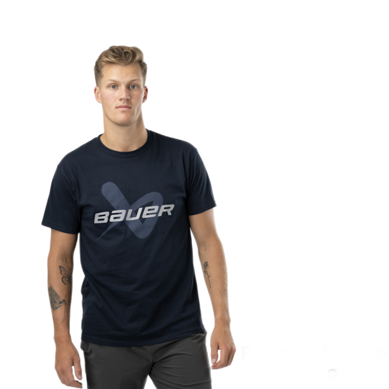PÁNSKE TRIČKO BAUER CORE LOCKUP TEE NAVY 