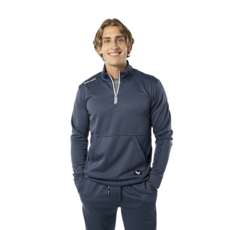 PÁNSKA MIKINA BAUER TEAM FL. 1/2 ZIP NAVY 