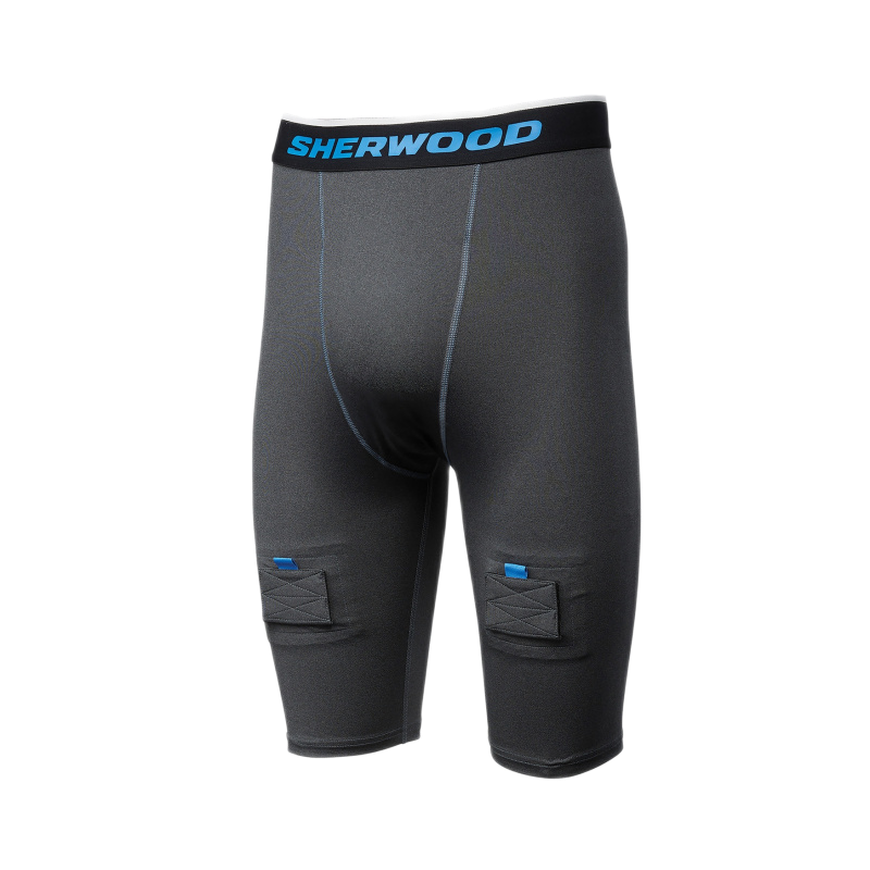 RIBANO HOKEJOVÉ SUSPENZOROVÉ KRÁTKE NOHAVICE SHERWOOD HAT TRICK COMPRESSION JOCK SHORT SR 
