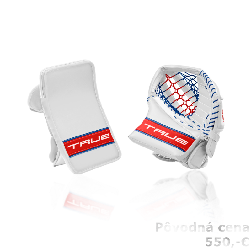 VYRÁŽAČKA A LAPAČKA TRUE CATALYST L87 WHITE/ROYAL/RED INT