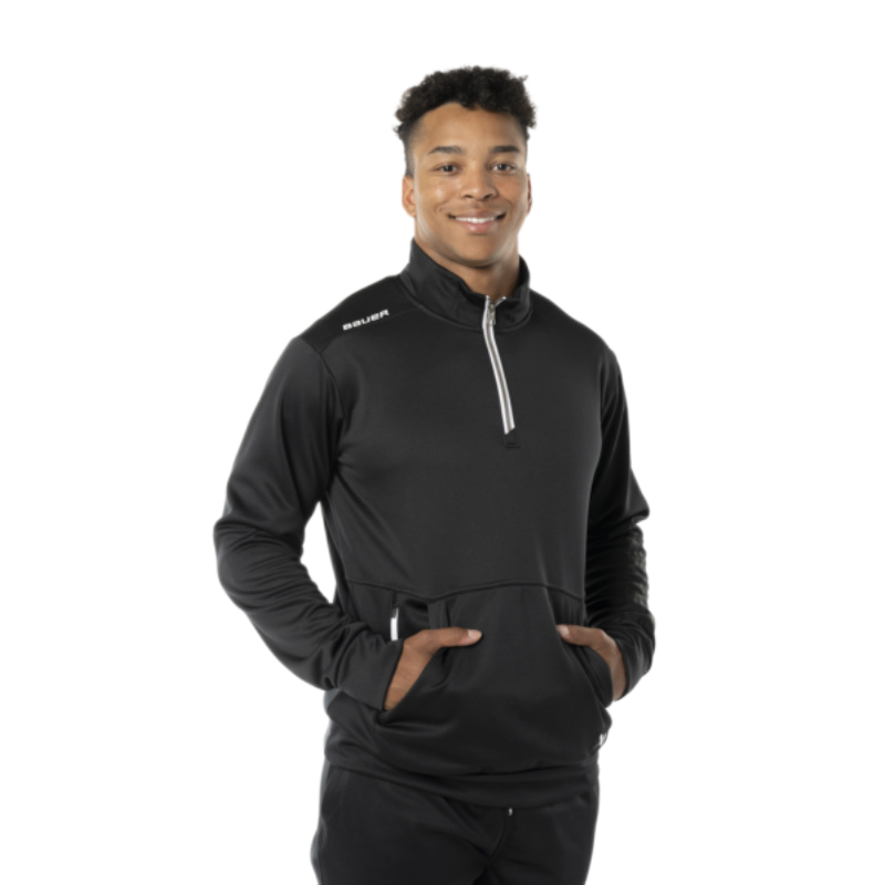 PÁNSKA MIKINA BAUER TEAM FL. 1/2 ZIP BLACK 