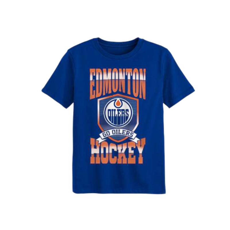 DETSKÉ TRIČKO NHL EDMONTON OILERS BIG SHIELD SS TEE YTH