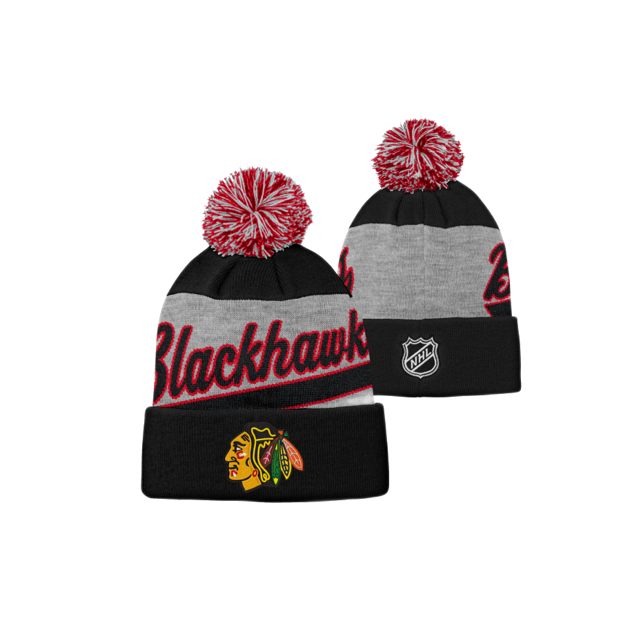 DETSKÁ ZIMNÁ ČIAPKA NHL CHICAGO BLACKHAWKS HEATHER TAILSWEEP KNIT 