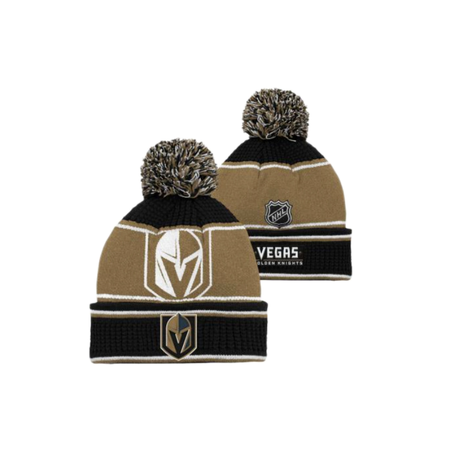 DETSKÁ ZIMNÁ ČIAPKA NHL LAS VEGAS GOLDEN KNIGHTS GRINGER 2 JACQUARED CUFF POM 