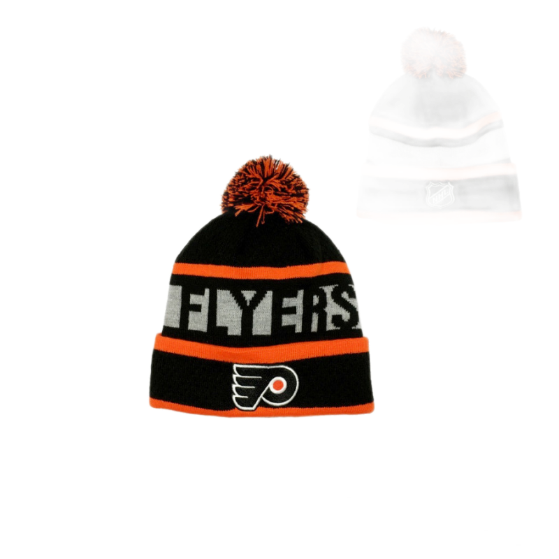 DETSKÁ ZIMNÁ ČIAPKA NHL PHILADELPHIA FLYERS BREAKAWAY JACQ CUFF POM 