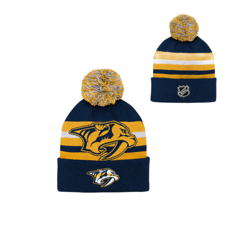 DETSKÁ ZIMNÁ ČIAPKA NHL NASHVILLE PREDATORS HERITAGE CUFF POM 