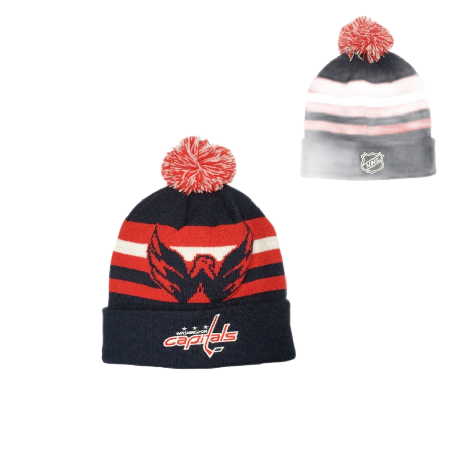 DETSKÁ ZIMNÁ ČIAPKA NHL WASHINGTON CAPITALS HERITAGE CUFF POM 